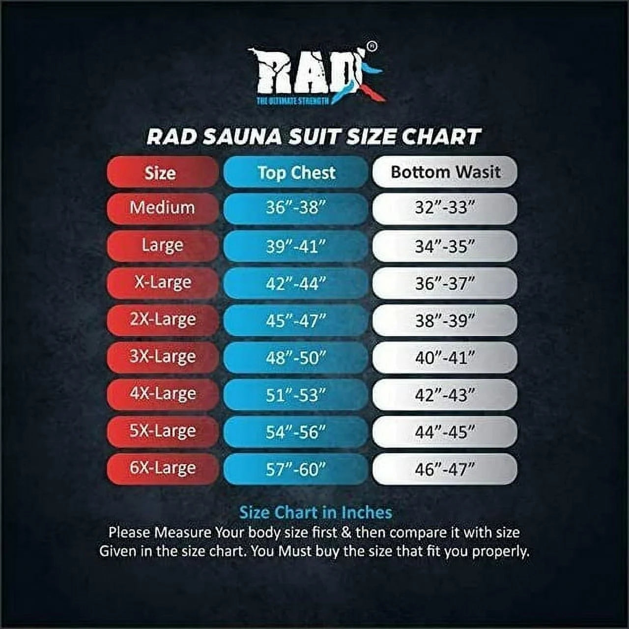 RAD Sauna Sweat Suit for Weight Loss - Increase Sweat and Burn Calories - with Hood (Red, 6XL)