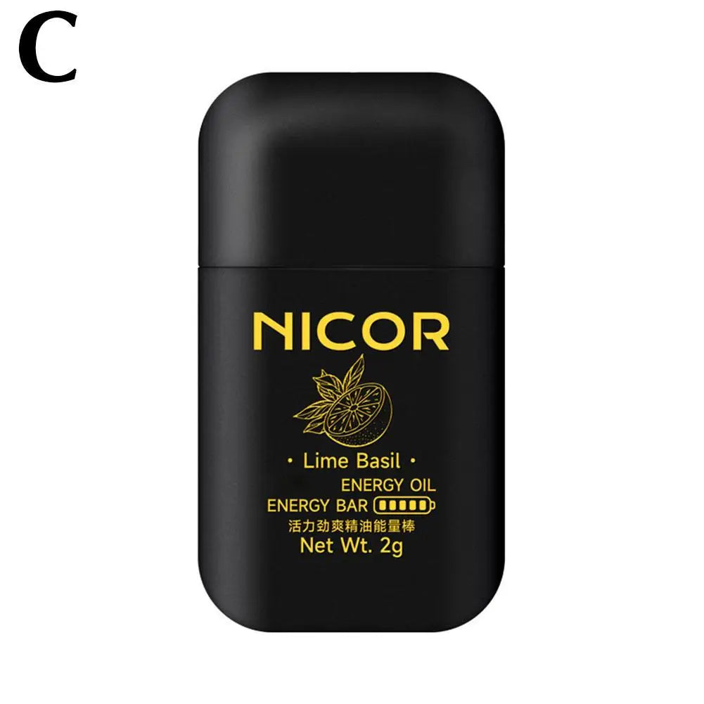 Portable Nasal Inhaler Mint Energy Oil Bar Double Hole Aromatherapy Nasal Stick Boost Energy for Headaches Stuffy Nose