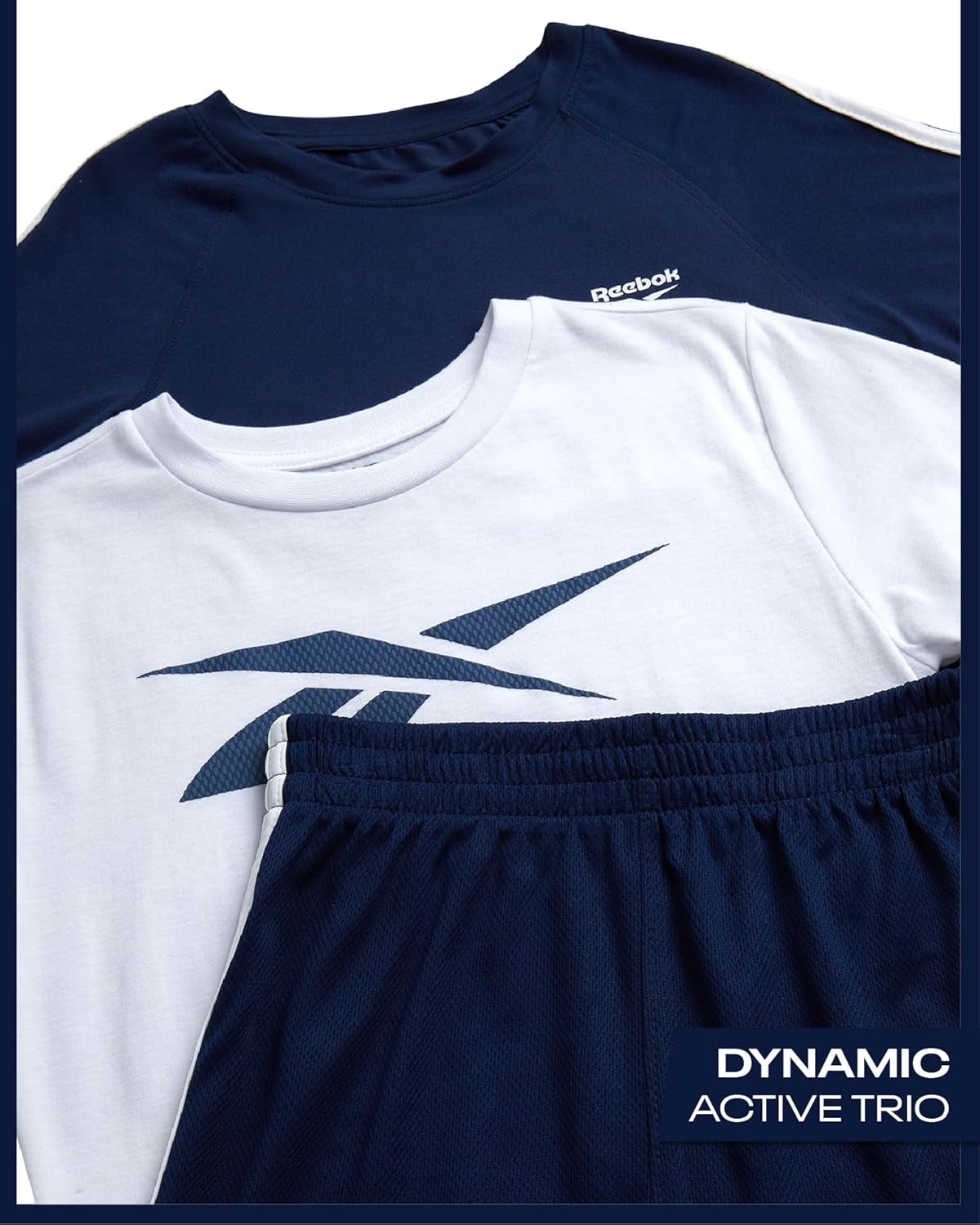 Boys Athletic Shorts Set - 3 Piece Summer Clothes Outfit with Graphic Tees and Boys Basketball Shorts for Active Kids