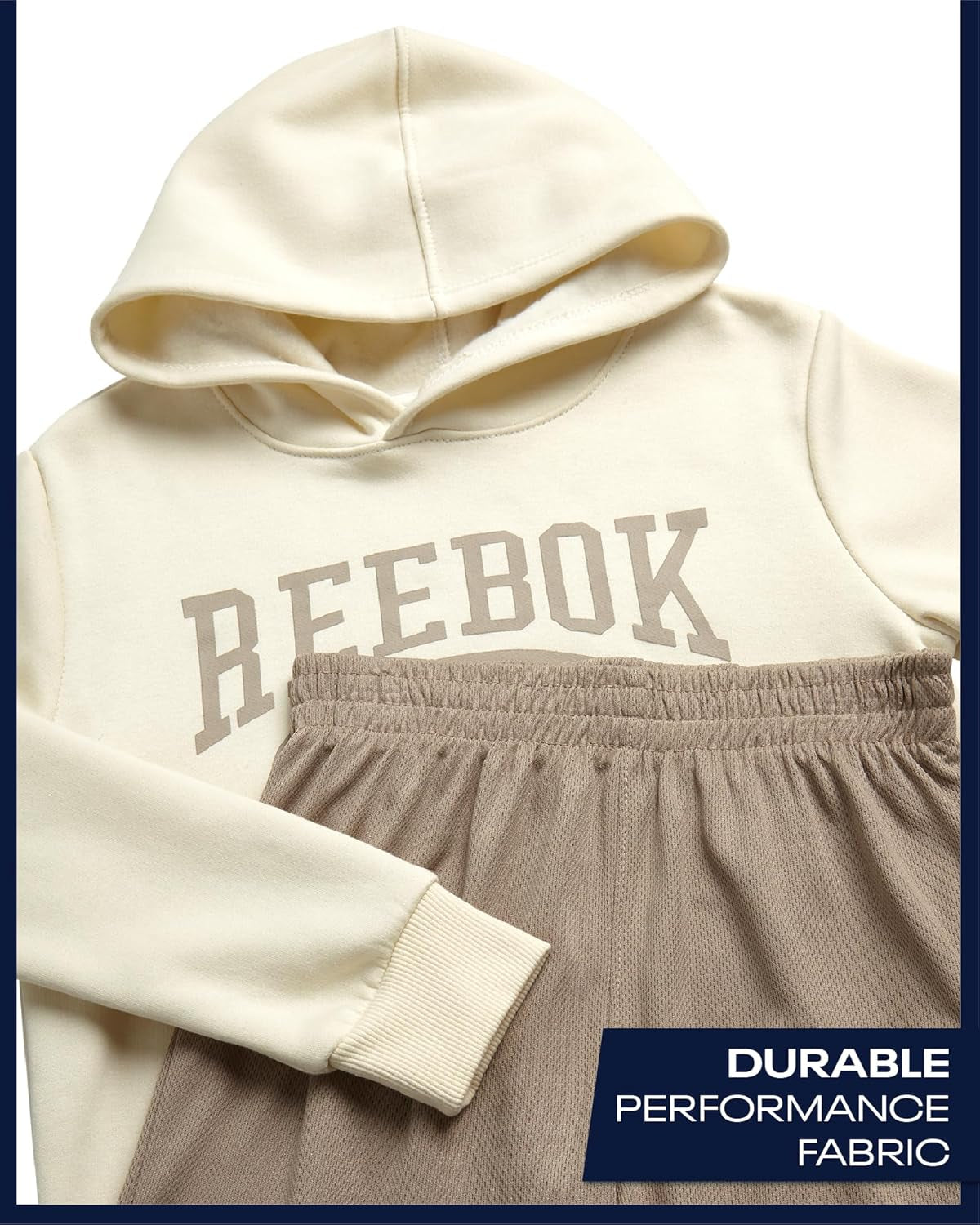 Boys' Active Sweatsuit - 2 Piece Performance Knit Pullover Hoodie Sweatshirt and Sweat Shorts - Athleisure Set (8-12)