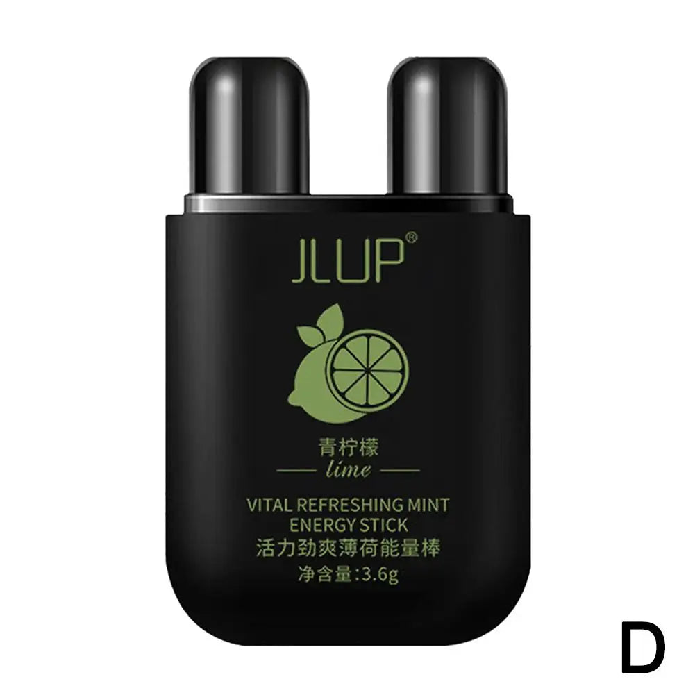Portable Nasal Inhaler Mint Energy Oil Bar Double Hole Aromatherapy Nasal Stick Boost Energy for Headaches Stuffy Nose