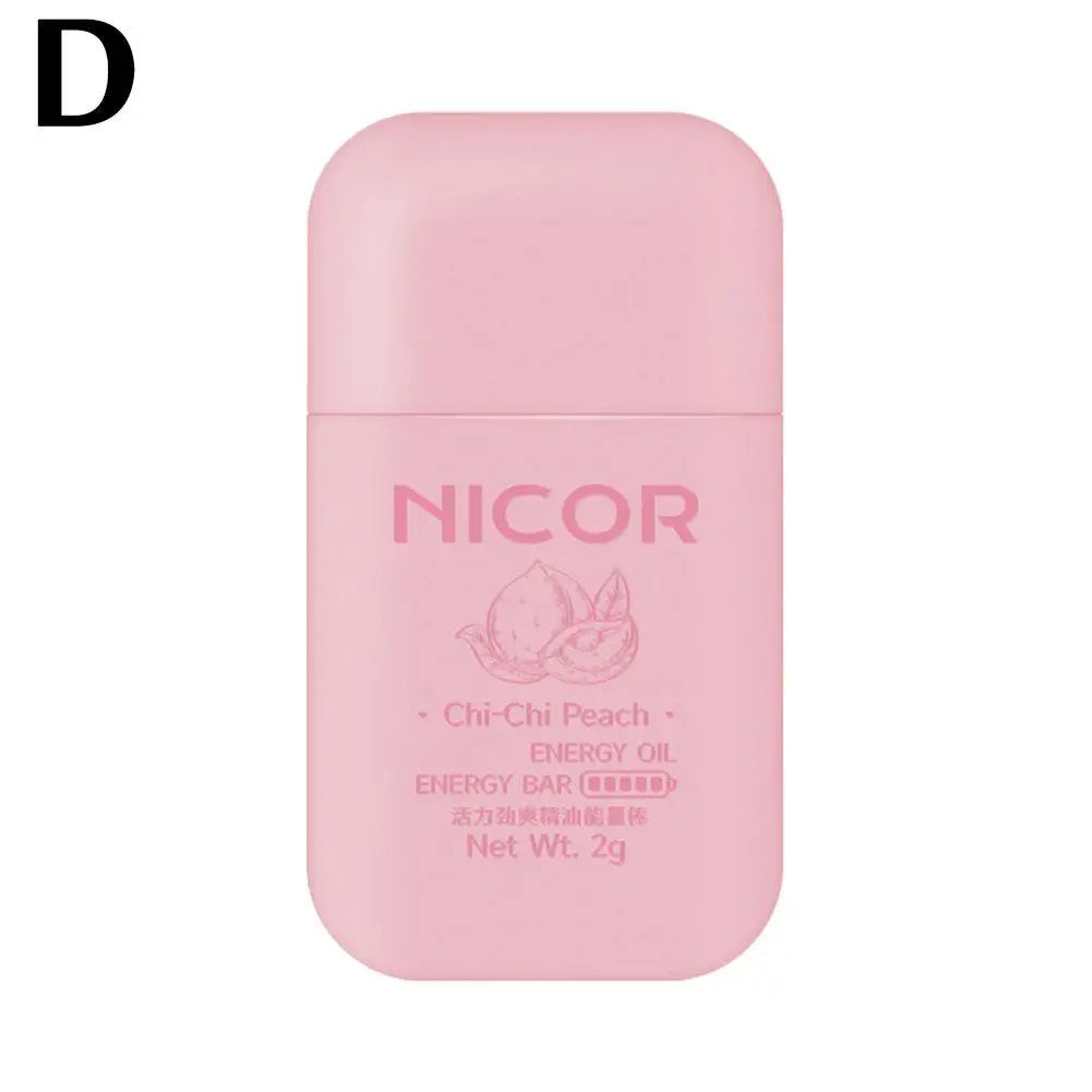 Portable Nasal Inhaler Mint Energy Oil Bar Double Hole Aromatherapy Nasal Stick Boost Energy for Headaches Stuffy Nose