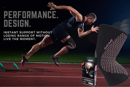 Physix Gear Compression Knee Sleeve for Men and Women - Optimal Support and Stability for Sports, Exercise, and Daily Activities