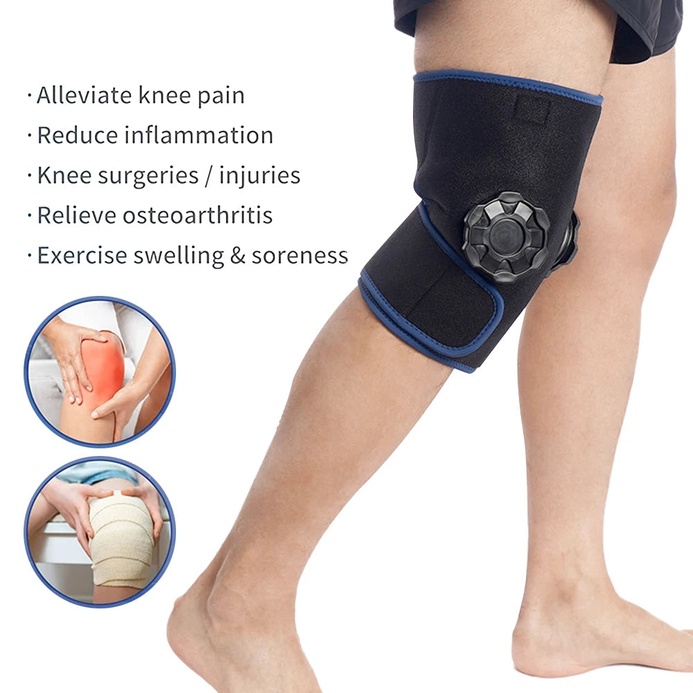 Knee Ice Pack Wrap, Hot and Cold Therapy - Reusable Compression Best for Meniscus Tear, Injury Recovery, Bursitis Pain Recovery