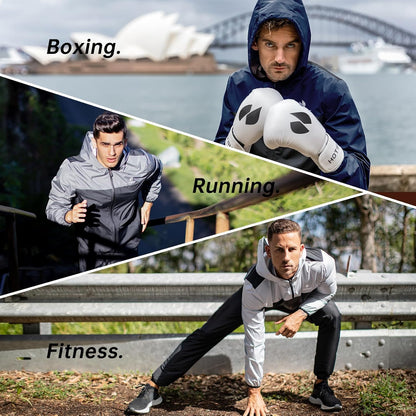 HOTSUIT Sauna Suit for Men Sweat Suits Gym Workout Exercise Sauna Jacket Pant Full Body