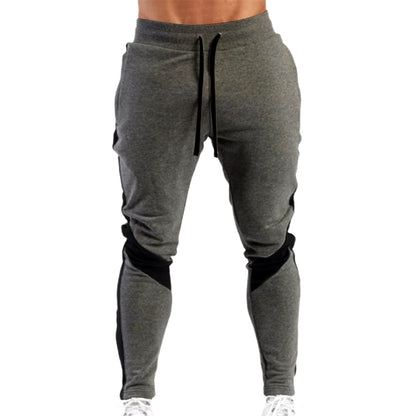 New Men'S Autumn and Winter Casual Color Matching Trousers Korean Style Clothes Fashionable Sports and Fitness Pants Hiking Gym