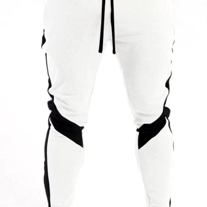 New Men'S Autumn and Winter Casual Color Matching Trousers Korean Style Clothes Fashionable Sports and Fitness Pants Hiking Gym