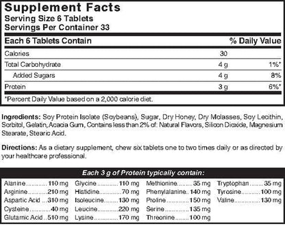 Natures Blend Protein Tablets Honey Flavor 200 Tablets