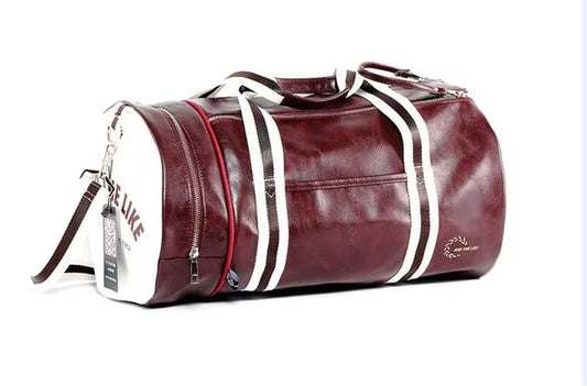 Sport Gym Bag for Women Men Shoulder Bags with Shoes Storage Pocket Fitness Training Waterproof Leather Travel Bag Handbag Daily