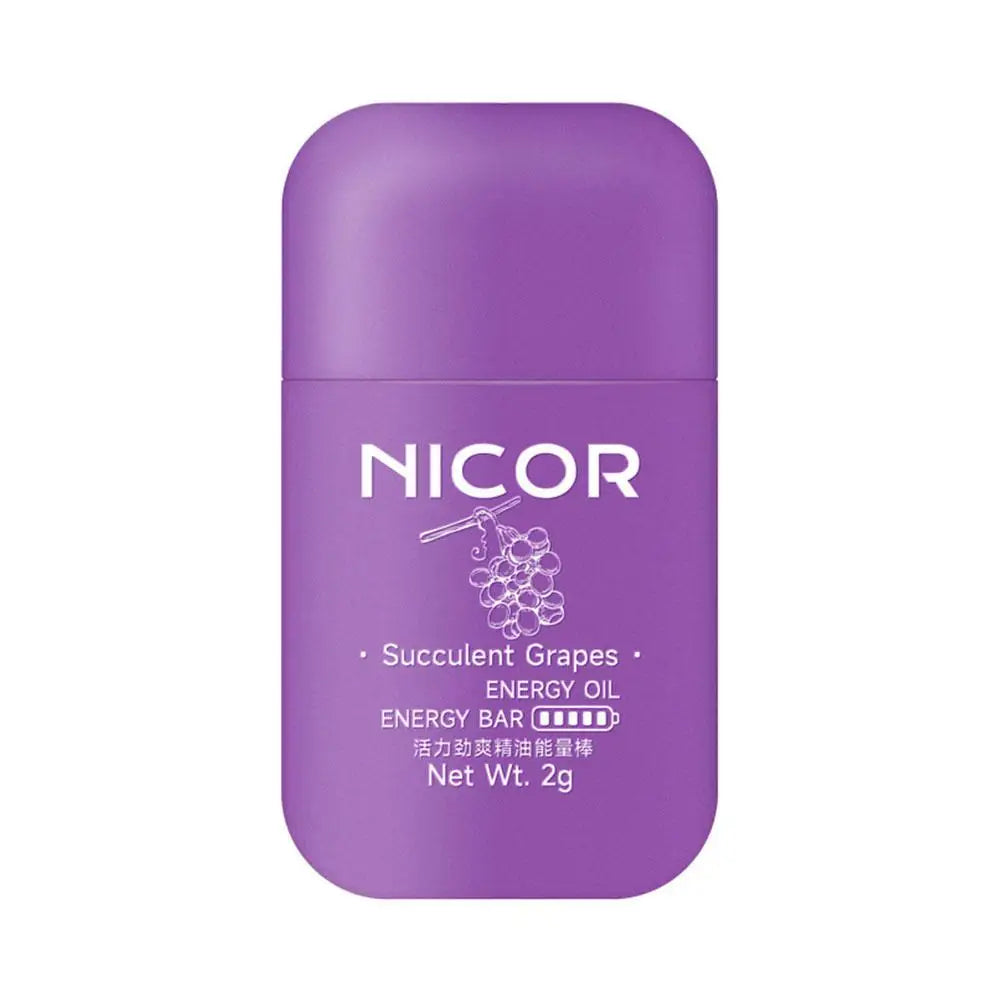 Portable Nasal Inhaler Mint Energy Oil Bar Double Hole Aromatherapy Nasal Stick Boost Energy for Headaches Stuffy Nose